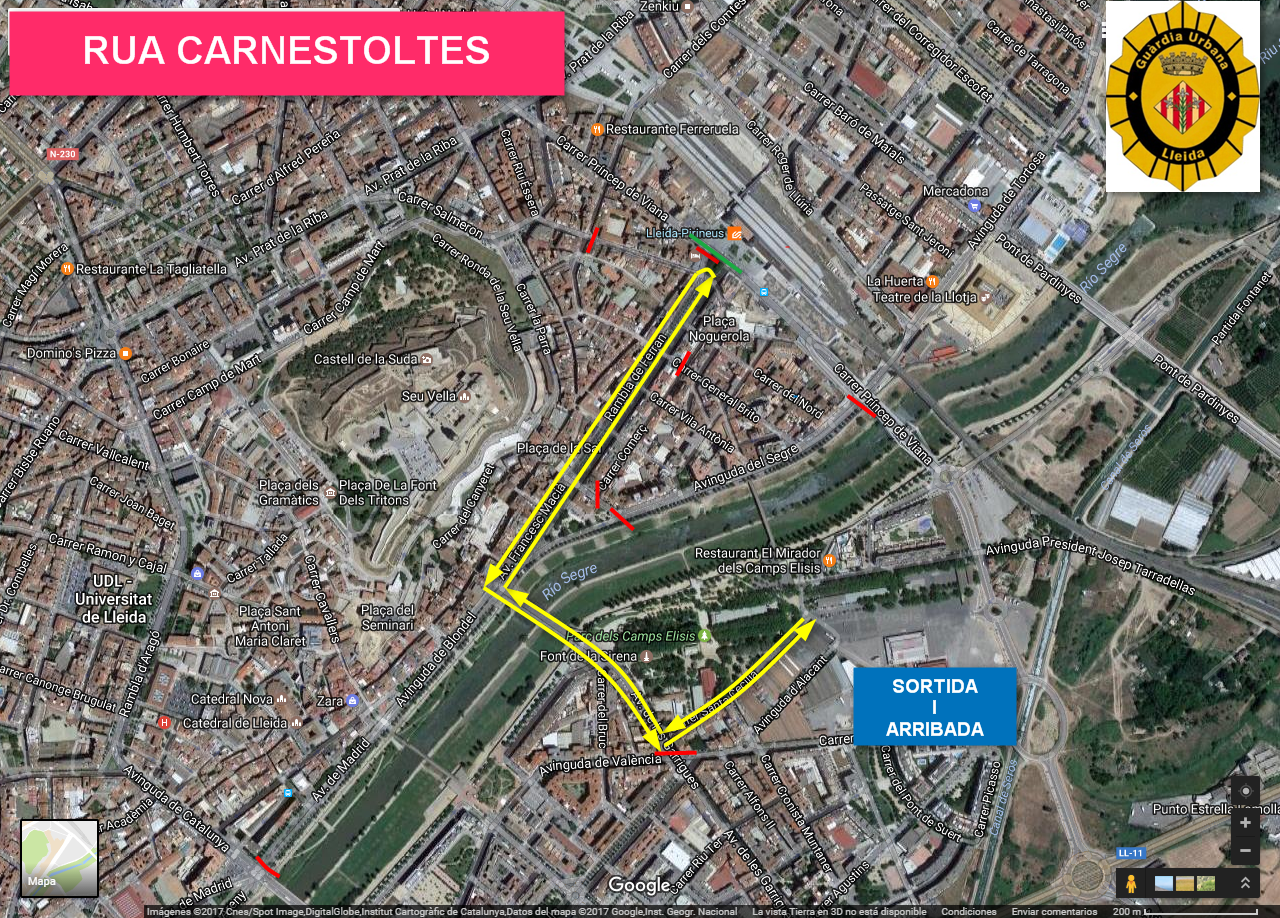Afectacions en el trànsit per la Rua de Carnestoltes de dissabte 22 de febrer